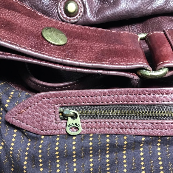 MARC JACOBS Burgundy Print Bag - Picture 4 of 7